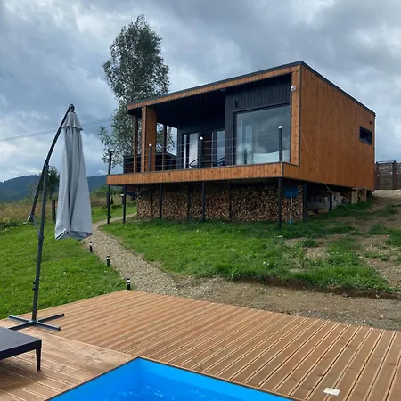 Vakantiehuis Under Sky - з теплим басейном ,чаном-джакузі, панорамною ванною та Playstation 5 *